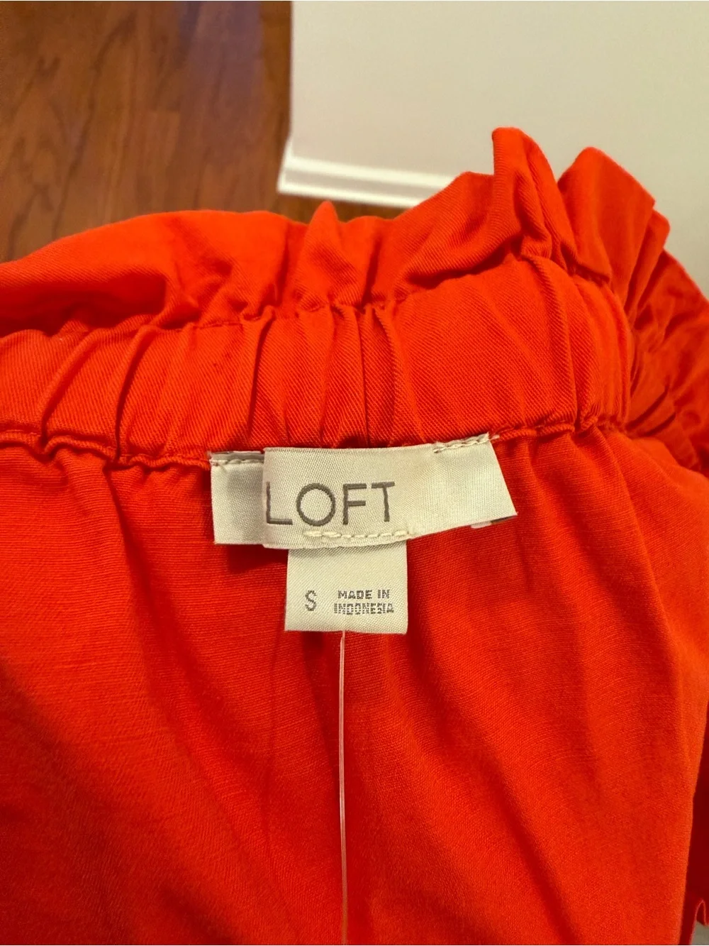 LOFT Tomato Red Maxi Skirt NWT